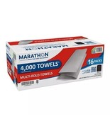 Marathon Multifold 1-Ply Paper Towels, White 9.2&quot; x 9.4&quot; (250 towels/pk.... - £45.05 GBP