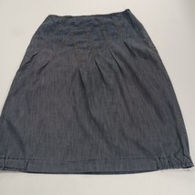 newCreation RN#114494 Women's Gray Side Zipper A-Line Skirt Size 36 (32×29) image 11