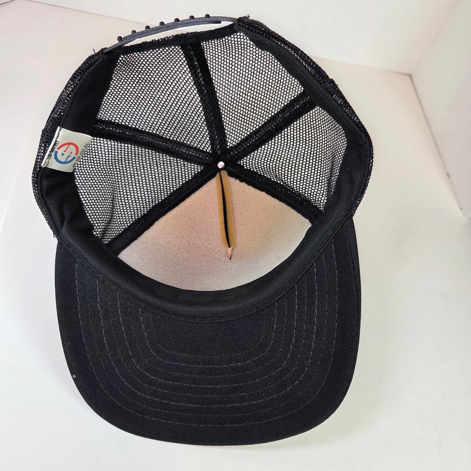Vintage Scherer & Sons Trucking Hat St. Joseph MN Black Foam Mesh Snapback Promo Item image 6