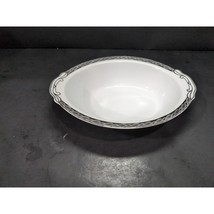 Fukagawa Arita Silver Fern Serving Platter, Hand Painted Oval Bowl, MCM ... - $9.90