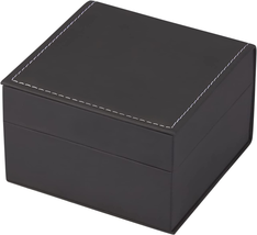 Luxury Black Single Watch Gift Box with Pillow PU Leather Wristwatch Display Cas - £11.06 GBP
