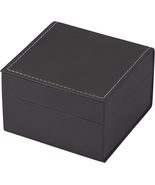 Luxury Black Single Watch Gift Box with Pillow PU Leather Wristwatch Dis... - £11.16 GBP