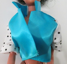 Vtg 1988 Cool Times Barbie REPLACEMENT Jacket Blue w Polka Dot from Outfit #3319 - £6.28 GBP