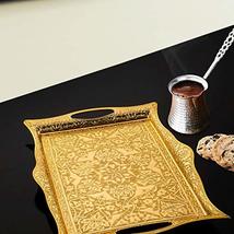 LaModaHome Golden Tea Coffee Serving Tray Set - VIP Special Serving Turkish, Ara - £26.23 GBP