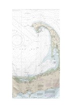 Betsy Drake Cape Cod Bay, MA Nautical Map Beach Towel - £47.48 GBP