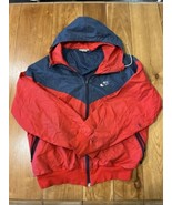VTG Nike Sportswear Windrunner Full Zip Jacket Color Block Red And Blue ... - $645.19 MXN