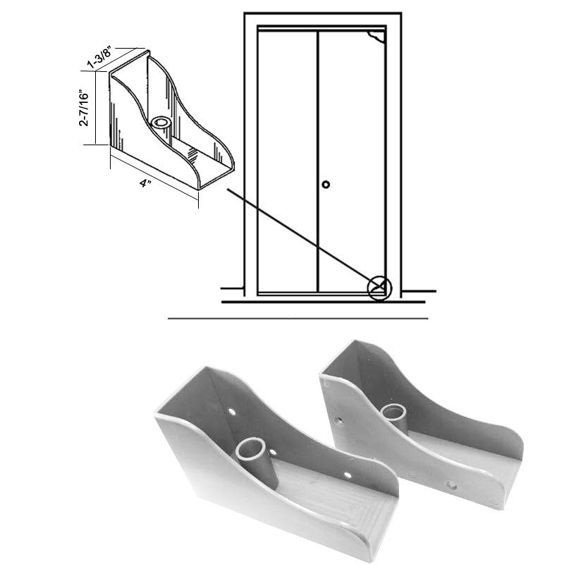 Closet Door Savers Bi-Fold Closet Door Pivot Pin Repair Kit - White - $27.95