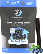 Shameless Pets Dental Treats For Dogs, The Tooth Berry - Healthy Dental Sticks - - £11.30 GBP