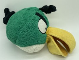 Angry Birds 5&quot; Hal Plush NO SOUND Open Beak Green Toucan Bird 2010 Commo... - $39.74