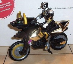 Bandai Power Rangers Black Bison Savage Cycle Bike with Black Ranger VHTF - £27.19 GBP