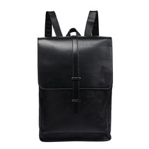 Hot Vintage Laptop Backpack Men Business Bag Pack Fashion Male Leather BackpaTra - £42.98 GBP