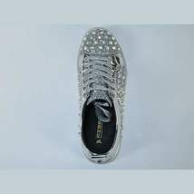 Mens Fancy Shoes By FIESSO AURELIO GARCIA, Spikes Rhine stones 2413 Silver image 9