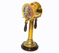 Vintage brass telegraph 15&quot; antique brass ship marine engine room good g... - £134.91 GBP