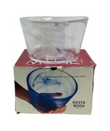 Vintage Kosta Boda Art Glass Bowl Lite Blue Swirl Ulrica Hydman Vallien ... - $752.49 MXN