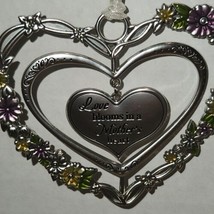 NEW Ganz &quot; Love blooms in a Mothers heart&quot; Heart floral spinner hanger HTF  - £5.39 GBP