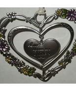 NEW Ganz &quot; Love blooms in a Mothers heart&quot; Heart floral spinner hanger HTF  - £5.31 GBP