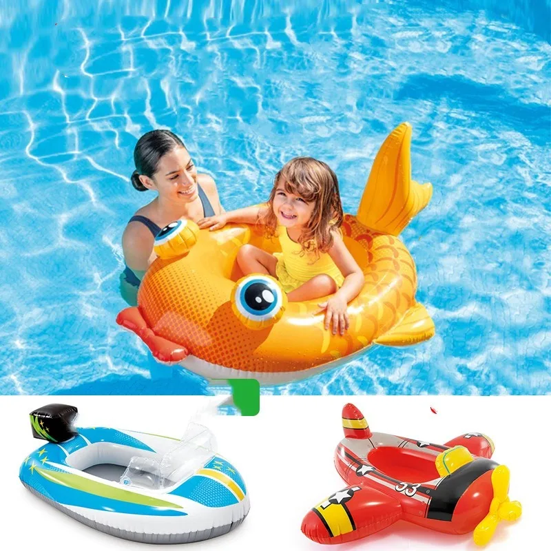Water Inflatable Baby&#39;s Seating Ring Toy Children&#39;s Swim Ring Fish Cruis... - £65.33 GBP