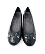 Vionic Womens Black Two toned Leather  &#39;Minnia&#39; Ballet Flats, Size 7.5 - £29.68 GBP