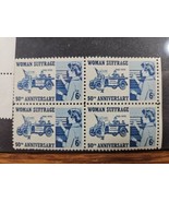 US Stamp Woman Suffrage 1970 50th Anniversary 6c Block of 4 - $0.99