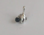 Vintage Silver Bowling Pin With Black Bowling Ball Lapel Hat Pin - $7.43