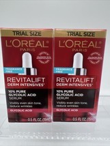 (2) L&#39;Oreal Revitalift Derm 10% Pure Glycolic Acid Serum Fragrance Free ... - $9.99