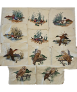 Cranston Quilted Blocks VIP Screen Print Wild Ducks Owl Unfinished Pictu... - £35.92 GBP