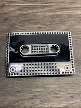 Cassette Tape Enamel Rhinestone Belt Buckle Retro 80s Urbanwear Hip Hop ... - $9.89