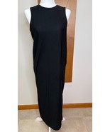 A New Day XS Black Sleeveless Ribbed Knit Maxi Tank Dress Capsule Dark A... - $21.50 CAD