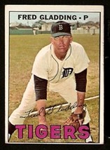 Detroit Tigers Fred Gladding 1967 Topps # 192 Vg - £0.66 GBP