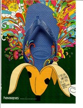 2010 Print Ad Havaianas Footwear Running To Brazil Banana Peel Colorful - £10.03 GBP