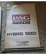 VINTAGE PAG HYBRID SEED FARM FIELD SACK ADVERTISING PAPER BAG - £26.27 GBP