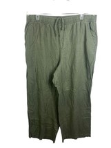 Old Navy Linen Blend Pants Size Large Womens Wide Loose Leg Palazzo Lage... - $754.22 MXN