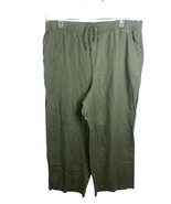 Old Navy Linen Blend Pants Size Large Womens Wide Loose Leg Palazzo Lage... - $750.98 MXN