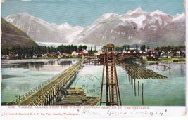 Alaska Postcard Valdez From Wharf Glacier Distant Lowman &amp; Hanford - £3.90 GBP