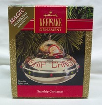 Hallmark Keepsake Starship Christmas W/ Blinking Lights 3&quot; Christmas Ornament - £23.27 GBP