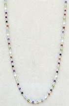 Confetti Station Mixed Gem Necklace in Platinum Over Sterling 20 In. 13.50 ctw - £20.25 GBP