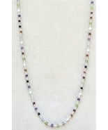 Confetti Station Mixed Gem Necklace in Platinum Over Sterling 20 In. 13.... - £19.99 GBP