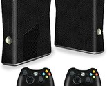 Mightyskins Skin Compatible With Xbox 360 Xbox 360 S Console - Black Lea... - $35.99