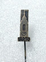 Vintage collectible made in USSR Tartu city Pin Lapel  - £11.68 GBP