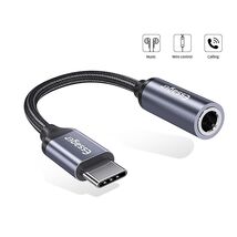 Essager E01 Type C to 3.5mm Jack AUX Headphone Adapter Cable for Huawei ... - $8.14