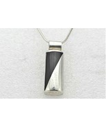 Onyx Pendant with 18 inch Snake Chain REAL SOLID .925 Sterling Silver 17... - €147,92 EUR