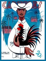 8372.Decoration Poster.Home Room wall design print.Cuba farmer with rooster cock - £10.38 GBP+