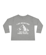 Adorable and Snuggly Toddler Long Sleeve Tee with Hilarious Mountain Pri... - £21.81 GBP
