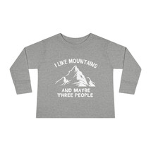 Adorable and Snuggly Toddler Long Sleeve Tee with Hilarious Mountain Pri... - £22.23 GBP