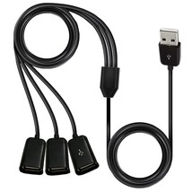 Usb Splitter Y Cable,3 In 1 Usb 2.0 A Male To 3 Usb Female Jack Data Sync Chargi - £14.93 GBP