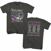 Jimi Hendrix Vintage T-shirt - Live in Concert 1969 | Men&#39;s Unisex Charcoal - £14.93 GBP+