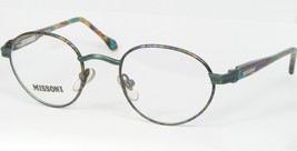 Vintage Missoni Kids M. 386 NN1 Green Multicolor Unique Eyeglasses 45-20-125mm - £53.21 GBP