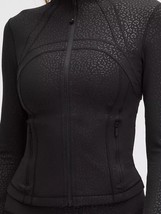 LULULEMON Define Cropped Jacket Nulu Leopard Daisy Emboss Black 0 2 4 6 ... - $149.00
