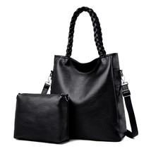 Casual Handbags Sets for Ladies High Quality Leather Shoulder Bag Large Capacity - £53.69 GBP