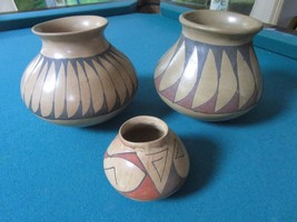 Mata Ortiz Mexico Pottery 3 Vessels Original - £113.54 GBP